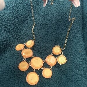 Peach Tone Statement Necklace